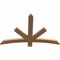 Ekena Millwork Alberta Smooth Timber Gable Bracket, Western Red Cedar, 48"W x 32"H x 1 1/2"D x 3 1/2"F, 16/12 Pitch GBW048X32X0204ALB00SWR - alternate 3